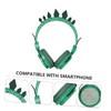 Mipcase Rhinestone Dinosaur Headphones for Headset with Mic Safe Volume