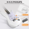 Electric Guitar, 39 Inch Solid Full-size Electric Guitar S-S-S Pickups
