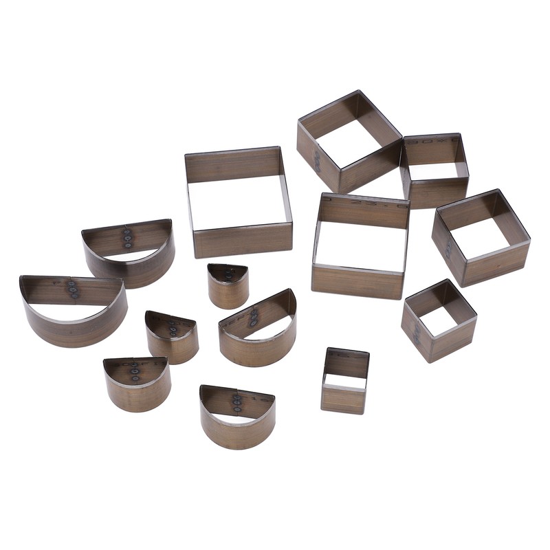 14 Pcs Leather Cutting Mold 2 Shape Exquisite High Carbon