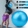 Mini Pilates Ball with Inflatable Straw, 9 Inch Exercise Ball