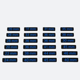 Toolbox Widget Metric+ Wrench Size Labels (26mm–50mm) – 27 Modular Inserts for Vertical Wrench Organizers