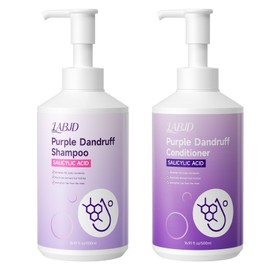 LABJD Dandruff Shampoo And Conditioner Set for Women & Men,Deep Cleanser - Purple Dandruff and Dry Itchy Scalp - Therapeutic Grade - Helps Promote Hair Growth - Fl Oz