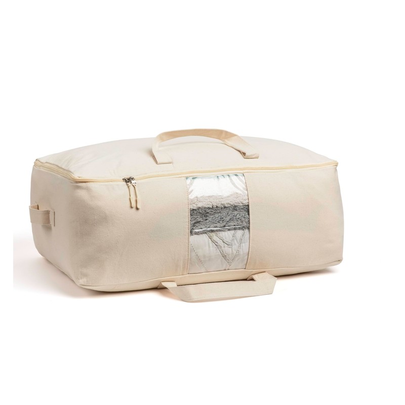 Soft Canvas Storage Bags with Zipper. Thick Breathable, 1pc King/Queen