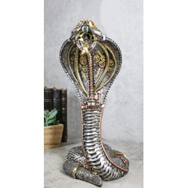 Ebros Gift Military War Machine Steampunk Gearwork Robotic Cyborg Cobra Snake Figurine