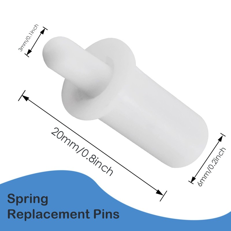 Loimon 20 Pcs Shutter Louver Repair Pins,Blind Bolt, Replacement Pins,Universal