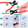 Worldity 19 Pcs Mosaic Tools Kit, Heavy Duty Glass Mosaic