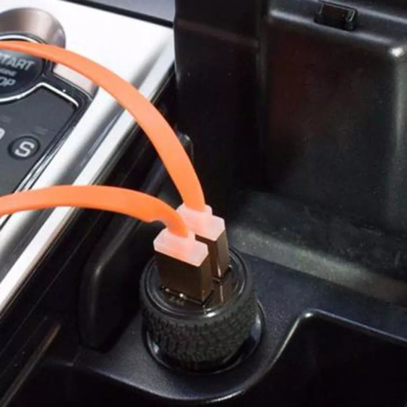 Maíz Plug In Cargador Para Auto 2puertos Usb 5v 2.1a