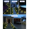 Mini Solar Ground Lights Outdoor 16 Pack Waterproof Upgraded Anti-Rust