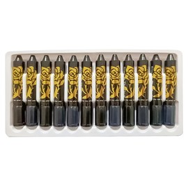 Sarini 12 Colors Water Based Fluorescent Body Paint Sticks Crayons UV Neon Face Paint Glow in Dark for Adults Makeup Party Cosplay Discos