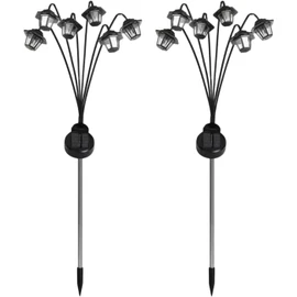 Solar Lights Outdoor - 2 Pieces Solar Pathway Lights Garden Stakes