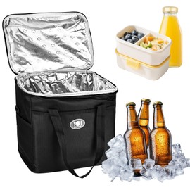 YYTECH Foldable Cool Bag, 16 L, Cool Box, Portable Ice Bag, Foldable Picnic Bag, Cool Bag, Thermal Bag for Food, Reusable Cool Bag, Thermal Bag for Work, Picnic, Camping