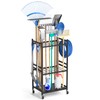DAOUTIME Garden Organizer With Wheels, Yard Tower Rack for Garage
