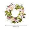 Artificial Peony Wreath Rattan Silk Cloth Simulation Decorative Front Door