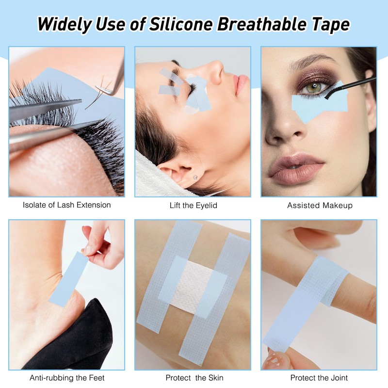 Obeyalash 4 Rollen Micropore Tape Wimpern Tape für Wimpernverlängerung Bandm