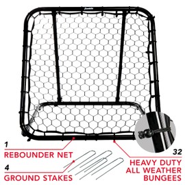 Franklin Sports Basketball Rebounder Adjustable Portable Pass Back Training Aid Multi Sport Baseball Softball Soccer