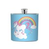 50Fifty 11 x 10.8 x 10.8 cm Unicorn Hip Flask,