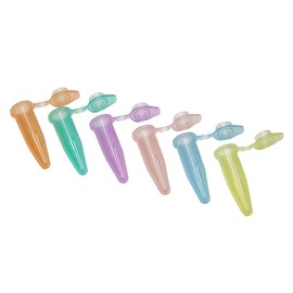 1.5/1.7 mL Wide Cap Microcentrifuge Tubes, Assorted Colors, Polypropylene, 500 Tubes, Lot Traceable, Certified DNase & RNase Free