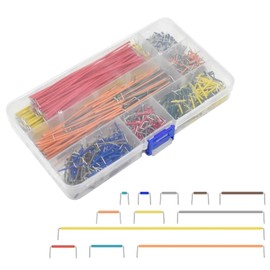 840 Piece Breadboard Jumper Wire, Electronics Breadboard Breadboard Wire Bridges Set, Jumper Cable Wires Kit Male to Male 14 Different Lengths Assorted with Plastic Box
