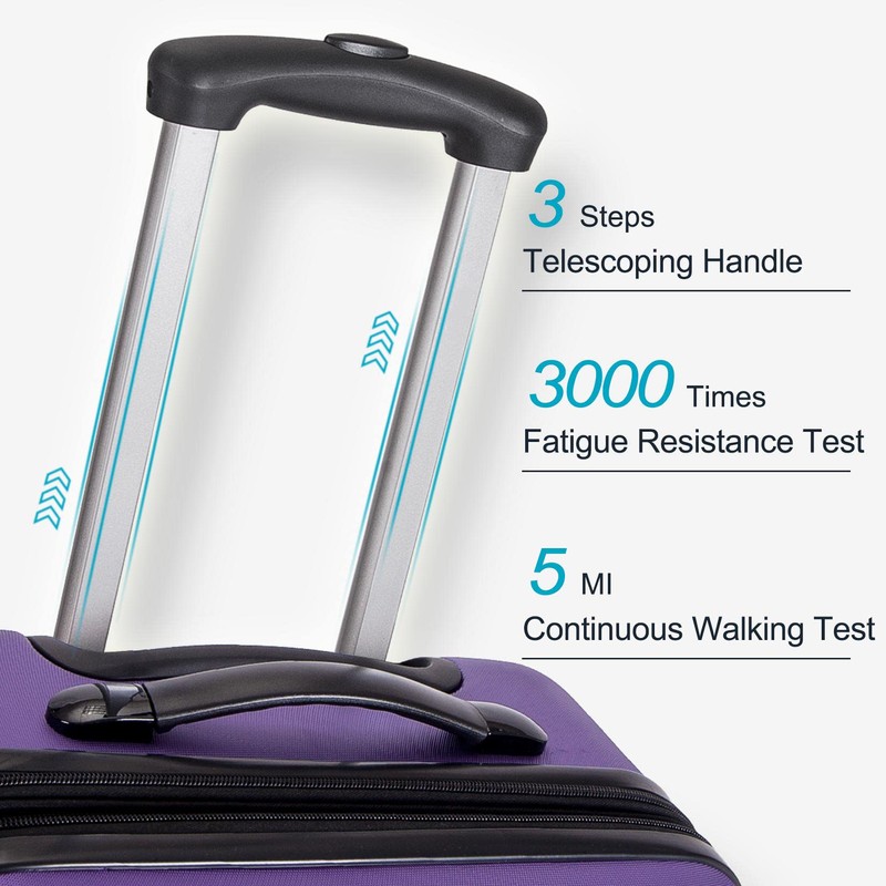 Merax Luggage, Purple, 3 Set