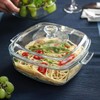 2 Pack Glass Casserole Dishes Clear Baking Casserole Dish Square