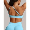 ABOCIW One Shoulder Sport Bras for Women Seamless Cutout Adjustable