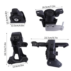 Hiolpen 4PC Engine Motor & Trans Mount Set Fit for 2009-2012 for Toyota RAV4 4pcs A62038 A62093 A62050 A62064 Engine Motor Mount