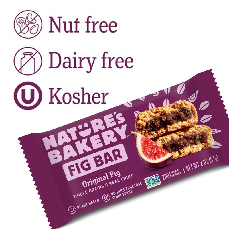 Nature’s Bakery Whole Wheat Fig Bars, Original Fig, Real Fruit,