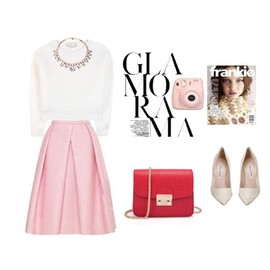 Blue Refrain Women's Shoulder Bag, Pochette, Wedding, After-party, Party Bag, red