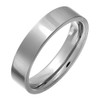 Theia Titanium Flat Court Shape Polished 5mm Ring - Size
