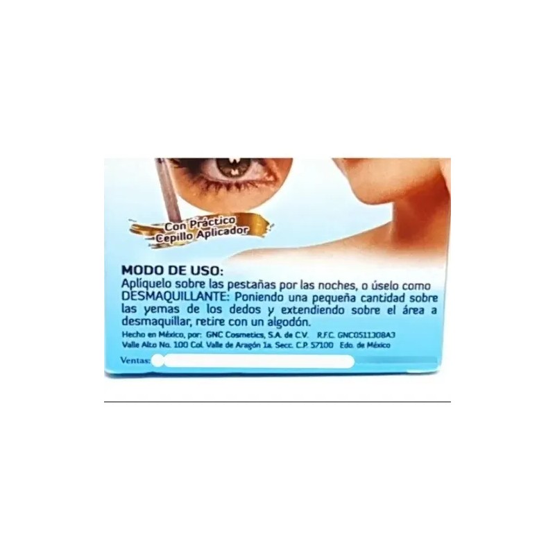 Aceite Para Pestañas Desmaquillante 2en1 Fortificante