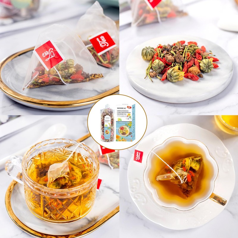 Meideal Chrysanthemum Cassia Seed & Burdock Goji Berry Tea, Liver