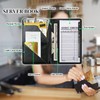 Rossy Rossy Server Books for Waitress PU Leather Waiter Book Server Wallet with Zipper Pocket Booklet Restaurant Waitstaff Organizer Guest Check Books Holder Money Pocket Fit Server Apron,Moon Sun Stars