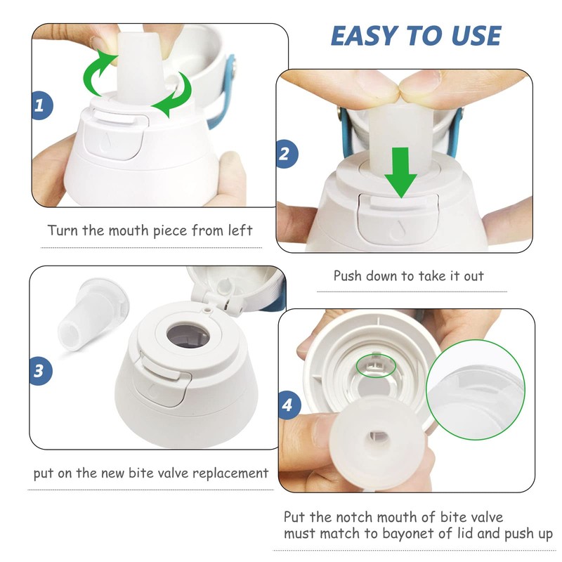 Oxyooh Water Bottle Mouthpiece Replacement for Brita Bottle - 3