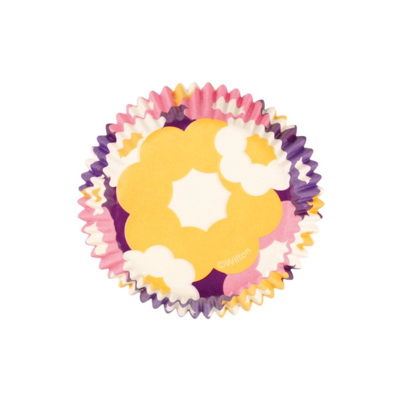 Wilton 2-inch Dia Paper Retro Floral Standard Baking Cup, Pack