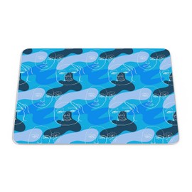 Bonamaison, Rechteck Pop Art Digital Bedruckt Mauspad, rutschfeste Unterseite, für Büro und Zuhause, Größe: 22x18 cm