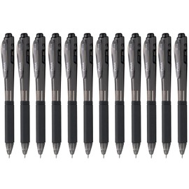 Bolígrafo Wow Retráctil Tinta Negra 1.0 mm Caja con 12 Piezas- BK440-A