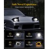 Partsam Eagle Eye Headlights H6054 LED 7x6 5x7, Hi/Low Sealed
