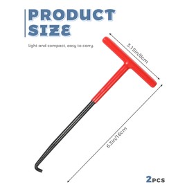 UNLRAE 2PCS Motorcycle Exhaust Spring Removal Tool,Car Accessories T-Handle Exhaust Spring Puller Tool,Used to Remove and Install Brake Spring,Suitable for all Vehicles and Standard Springs