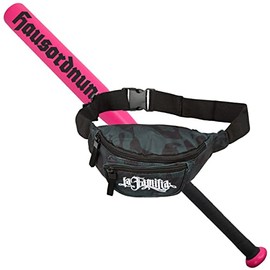 Spaß Kostet Sports Set Baseball Bat with Bag for Baseball House Rules Black Aluminium 26 Inches