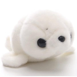 Backlood Toys 8 Inch White Sea Lion Plush Toy Stuffed Animal