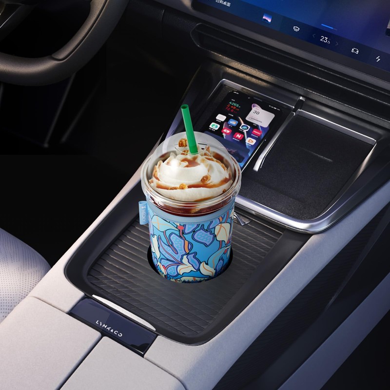 Meoky 3 Pack Reusable Cup Sleeve (Flower)