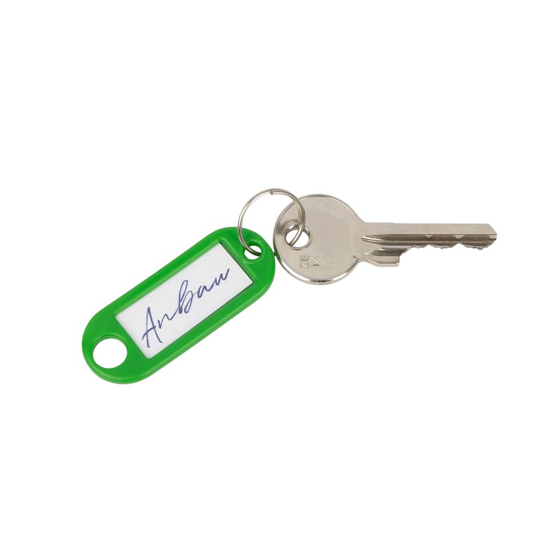 WEDO 262811804 Key Fobs for Labelling, Green, Pack of 100,
