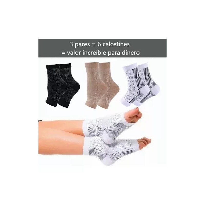 ARACELIDAVILAROJAS Calcetines Compresion Fascitis Plantar Elastica Blakhelmet E