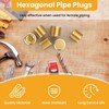 Aifeier ET 15 PCS 1/4” NPT Brass Pipe Plug Fitting