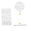 Ciieeo 1Pc White Hanging Bathroom Organizer with Mesh Pockets for