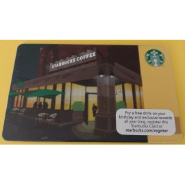 STARBUCKS CARD 2011 "TWILIGHT STORE"A BEAUTIFUL CARD~A WORK OF ART~GREAT PRICE