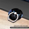 One Piece Set of Phone Ring Holders Black Mumbai Clivia