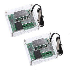 DUTTY W1209 Digital Display Temperature Controller, 2PCS, D-001 Part Number, 0.1 Degrees Celsius Control Accuracy