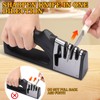 LSXKAMIX 4-in-1Manual Knife Sharpener Suitable for kitchen knives, fruit knives,
