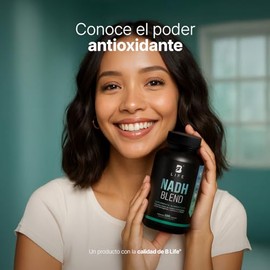 B Life NADH 200 Cpsulas  200 Das de Consumo  6 Veces Ms Producto vs Otros  Nicotinamida Potenciada con Magnesio y Colgeno  Antioxidante NAD Blend.    